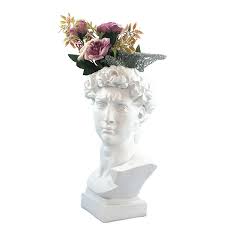 W G Nordic Home Decoration David Bust Vase Decoration Resin Handicrafts David Statue Flower Pot Desktop Shelf Decor 2020 Vases Aliexpress Discover our great selection of bust sculptures on amazon.com. aliexpress