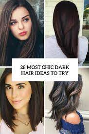 From light or dark brown to blonde, red, caramel, ombre, platinum, copper and burgundy, there are many black hair with highlights ideas to consider. 28 Most Chic Dark Hair Ideas To Try Styleoholic