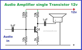 How to repair amplifier circuit. Single Transistor Amplifier Circuit Envirementalb Com Audio Amplifier Amplifier Transistors