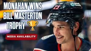 Sean Monahan Named Winner of NHL's Bill Masterton Memorial Trophy! 🏆💥👏