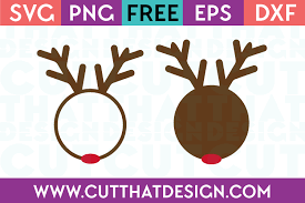 Download Reindeer Circle Monogram Design Set Cut That Design