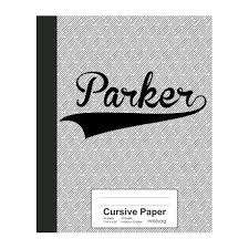 Cursive penmanship practice paper notebook paperback. Cursive Paper Parker Notebook Buy Online In South Africa Takealot Com