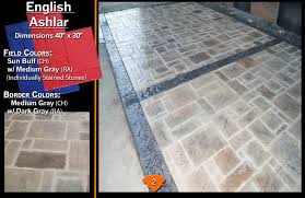Stamped concrete patterns that mimic wood, stone, brick & more. Stamped Concrete Design Catalog Arlington Concrete