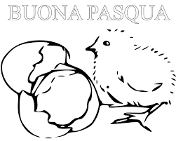 Un disegno da colorare e da regalare per pasqua: Buona Pasqua Da Colorare