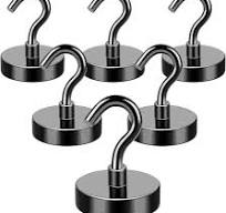 Amazon.com: MIKEDE Magnetic Hooks, 85LB+ Strong Magnets ...