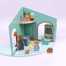 Jouet Enfant La Maison Des Souris Maison De Poupee De Papier Jouets En Papier Jouet Enfant