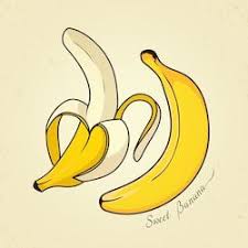 Stock Image Food And Drink In 2020 Banana Art Banana Painting Vector Illustration