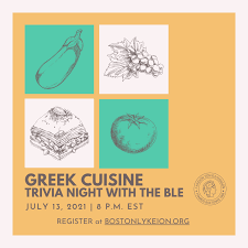 Po box 130457, boston, ma 02113. Trivia Night With The Ble Greek Cuisine Boston Lykeion Ellinidon