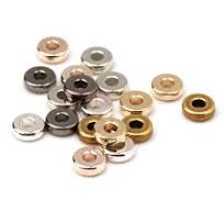 Cousin DIY 6mm Metal Spacer Disk Bead Assortment Pack, 408 Pieces,  Multicolor