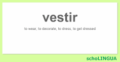 vestir - Conjugation of the verb “vestir” | schoLINGUA
