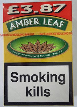 Authentic Amber Leaf Hand Rolling Tobacco, AI generated