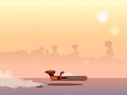 Tatooine Speeder Star Wars Prints Motion Graphics Inspiration Pixel Art