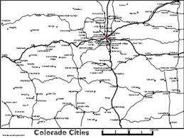 Colorado Road Map Travel Time Map City Mileage Chart By A