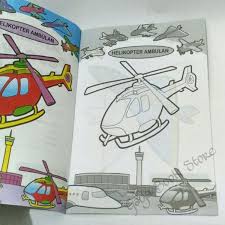 Helikopter memiliki jelajah jarak dekat dan daya angkut yang terbatas. Gambar Mewarnai Helikopter