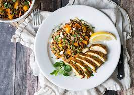 Moroccan Chicken Breast Recipe With Quinoa Salad Mid Life Croissant