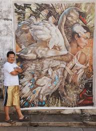 Infinite Reflection 195 X 250 Cm Colored Pencils On Canvas By Iroel Saja Amazing Drawings Color Pencil Art Art Drawings