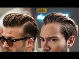 Get the most iconic men's brush back hairstyle in white plains, ny at igor m salon. David Beckham Inspired Hairstyle Men S Slicked Back Ruben Ramos Youtube