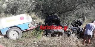 Για την φωτιά κινητοποιήθηκαν επίγειες και εναέριες δυνάμεις. Anatroph Trakter Sto Kalentzi Korin8ias Sw8hke Apo 8ayma O Odhgos