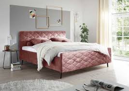 Musterring polsterbett elos in vielen bezugsarten und farben ✓ legerer stehsaum am kopfteil ᐅ hier kaufen sie musterring betten günstig online. Mario A Polsterbett 160x200cm Rosa Gunstig Mobel Kuchen Buromobel Kaufen Froschkonig24