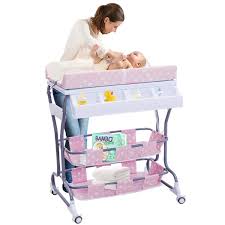 Ships free orders over $39. Costway 2 In 1 Infant Changing Table Baby Bath Tub Unit Rolling Station Storage Dresser Pink Baby Products Nappy Changing Clinicadelpieaitanalopez Com