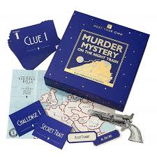 Our downloadable mystery game kits provide you with 2 versions of the mystery: Murder Mystery On The Night Train 1930s Xmas Party Game