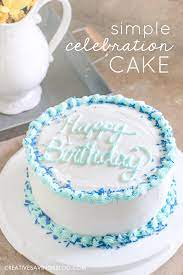 Find tons of awesome, simple ideas & tips for making beautiful birthday cakes! Easy Birthday Cake Ideas Diy Simple Celebration Cake