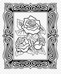 Download clker's fancy border clip art and related images now. Roses With Decorative Border Clip Arts Clip Art Hd Png Download Vhv