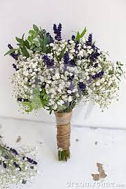 Bouquet Of Baby S Breath With Eucalyptus And Lavender Lavender Wedding Flowers Purple Wedding Flowers Lavender Wedding