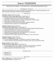 Ta fresh teacher resume must display skills in conducting fun, engaging, and interesting session for students, monitoring their progress, and assisting teachers. Chemistry Teacher Resume Example Teacher Resumes Livecareer