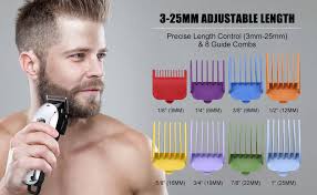 It's still extremely short, of course, but the difference is noticeable. Professional Cordless Hair Clippers For Men Hair Cuttings Kit Mustache Body Rechargeable Grooming Kit Mens Beard Trimmer Home Barbers Clipper Set