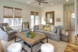 Slipcovered Sofa 2 Chairs Traditional Family Rooms Grey Furniture Living Room Living Room Grey