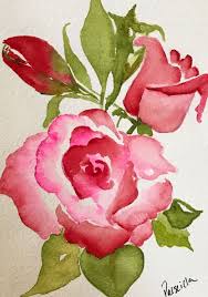 Watercolor painting flowers for beginners. Acuarela Drawingtechniques Drawing Techniques Flowers Watercolor Flowers Paintings Flower Painting Floral Watercolor