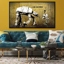 The filmmakers really take some jabs at. Banksy Robot I Am Your Father Posters And Prints Canvas Painting Fine Scandinavian Wall Art Picture For Living Room Home Decor Painting Calligraphy Aliexpress