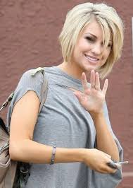 Creating a more power driven and edgy look instead of the soft and romantic longer hair we've been seeing all year. Short Hair Bob Chelsea Kane