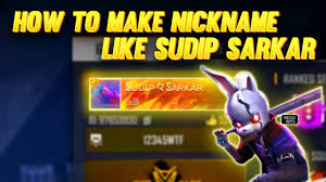 The reason for garena free fire's increasing popularity is it's compatibility with low end devices just as. How To Make Nickname Like Sudip Sarkar Free Fire Itz Lio Official Youtube