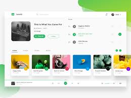 Mockup Music Player Material Design Web Online Web Design Web Development Design