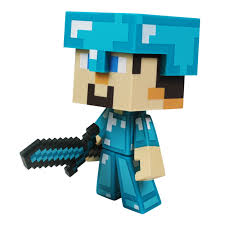 The vault door protects the most valuable diamond in minecraft. Authentic Brand New Minecraft Diamond Edition Steve Vinyl 6 Figure W Sword Tv Movie Video Games Fzgil Toys Hobbies