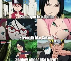 Sarada Inherited The Legacy Of Team 7 She S My Favourite New Generation Ninja Naruto Sasuke Sakura Naruto Facts Anime Naruto