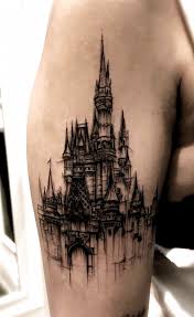 A tattoo like this is cute and shows your love for all things disney. Disney Castle Tattoo C Tattoo Artist Zeke Yip Disney Tattoo Arm Tattoo Gift Tattoo Castle Tattoo Disney Castle Tattoo Architecture Tattoo
