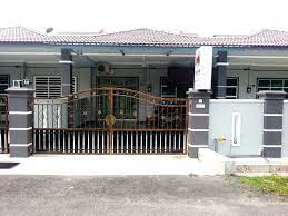 Rumah minimalis dengan tiang teras didepan rumah memberi. Pagar Rumah Teres Setingkat Home Desaign