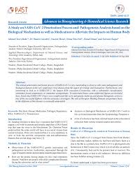 Arif omar, 19, from england ebbsfleet united u18, since defender market value: Pdf A Study On Sars Cov 2 Penetration Process And Pathogenesis Analysis Based On The Biological Mechanism As Well As Medication To Alleviate The Impacts On Human Body