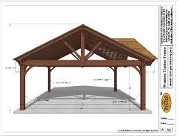 You'll find plans for seating, tables, and more. 3 Gable Diy Pavilion Integrated Power Western Timber Frame