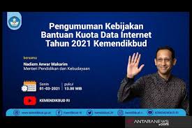 Bantuan kewangan ini adalah disediakan buat semua anak negeri sembilan yang sedang dalam pengajian tahun pertama di peringkat ijazah. Mendikbud Berikan Bantuan Kuota Internet Tahun 2021 Antara News