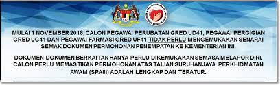 Senarai semak hanya bagi borang permohonan, akuan berkanun dan karya sahaja. Malaysia Government Call Centre Mulai 1 November 2018 Penamatan Senarai Semak Dokumen Permohonan Penempatan Calon Pegawai Perubatan Gred Ud41 Pegawai Pergigian Ug41 Dan Pegawai Farmasi Uf41 Ke Kkm Facebook