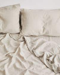 Oatmeal Flax Linen Quilt Cover Set Bed Linen Sets Online Bed Threads
