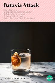 A Cocktail With Strong Nutty And Herbal Notes With Sweetness To Mellow Out The Batavia Arrack Check Out The Blog Cocktails Famous Cocktails Classic Cocktails
