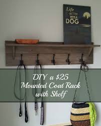 Umbrella stands and magazine racks. Turtles And Tails Wall Mounted Coatrack With Shelf Diy For 25