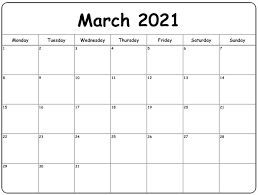 Free printable 2021 year calendar template with the classic year at a glance layout will be great for your 2021 printable calendar. Free Printable March Calendar 2021 Editable Template Blank Pdf
