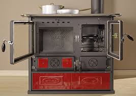 You can count on an average cook stove to fully heat up a 1600sf home and this is a conservative estimate. La Nordica Rosa Reverse Wood Burning Cook Stove