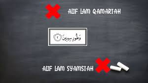 Pada ayat di atas ada tulisan huruf arab dan latin. Alif Lam Qamariah Syamsiah Di Dalam Surah At Tin Youtube
